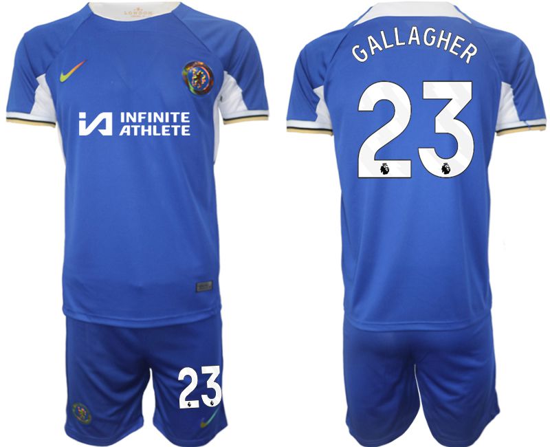 Men 2023-2024 Club Chelsea FC home blue #23 Soccer Jersey